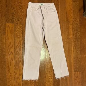 Just Black Women's Light Lavender Straight Leg Jeans